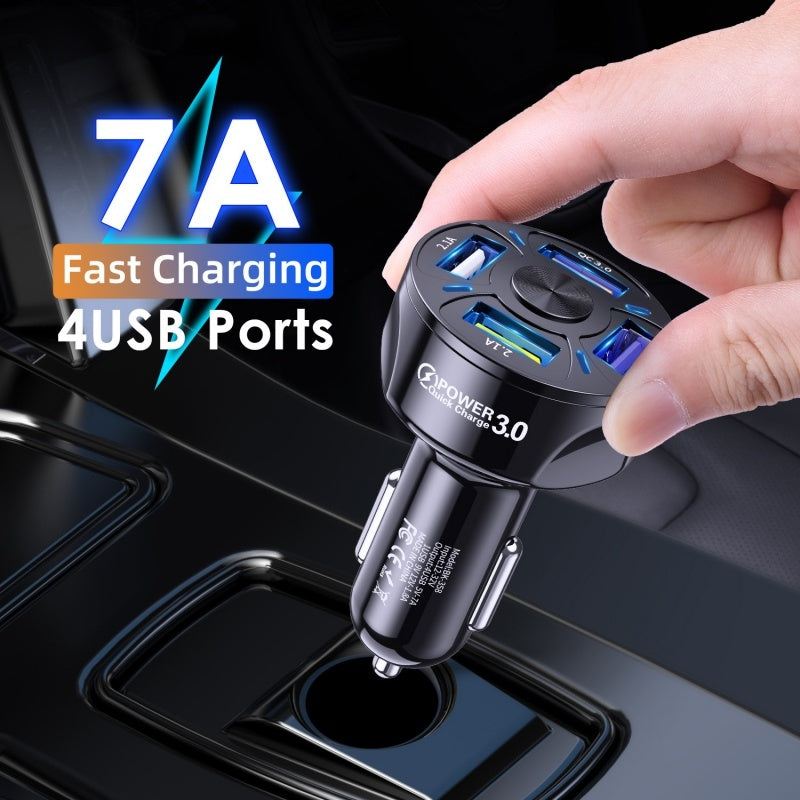 45W 4-Port Fast Car Charger