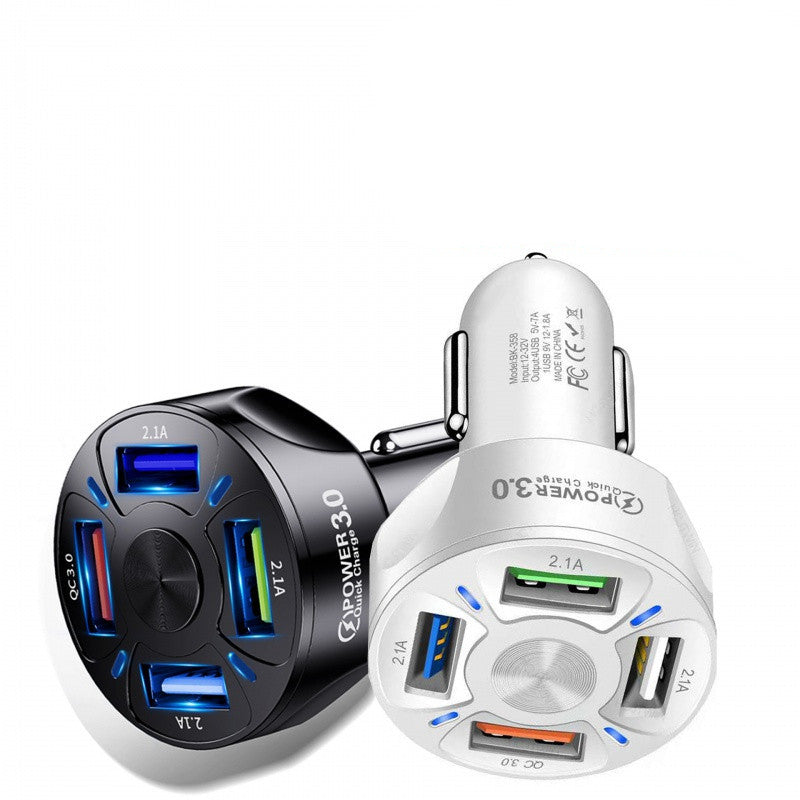 45W 4-Port Fast Car Charger