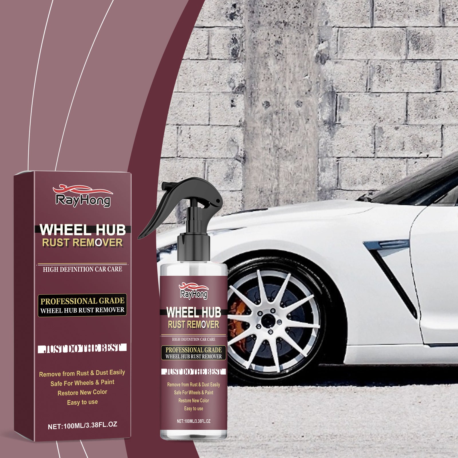 100ml Wheel Hub Rust Remover Polish