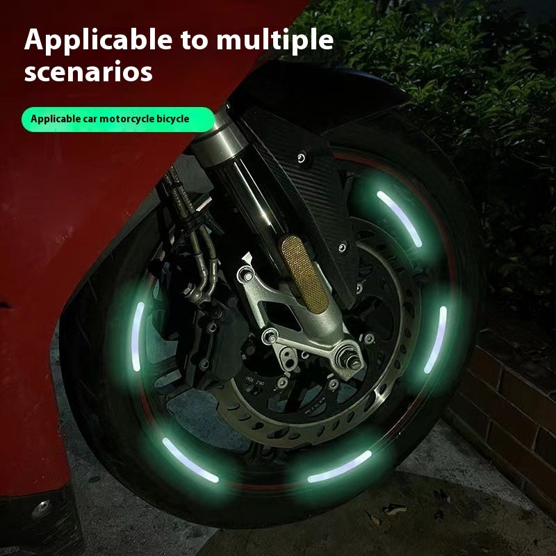 Luminous Wheel Hub Stickers - 20 Colors