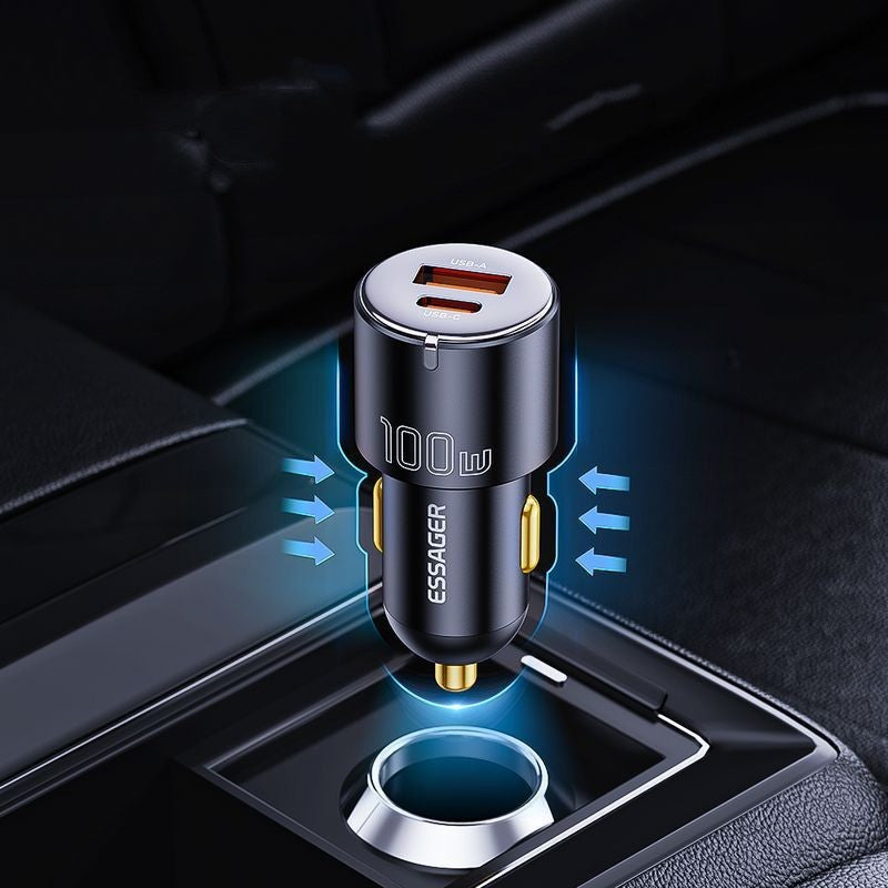 60W-100W Fast Car Charger USB/Type-C