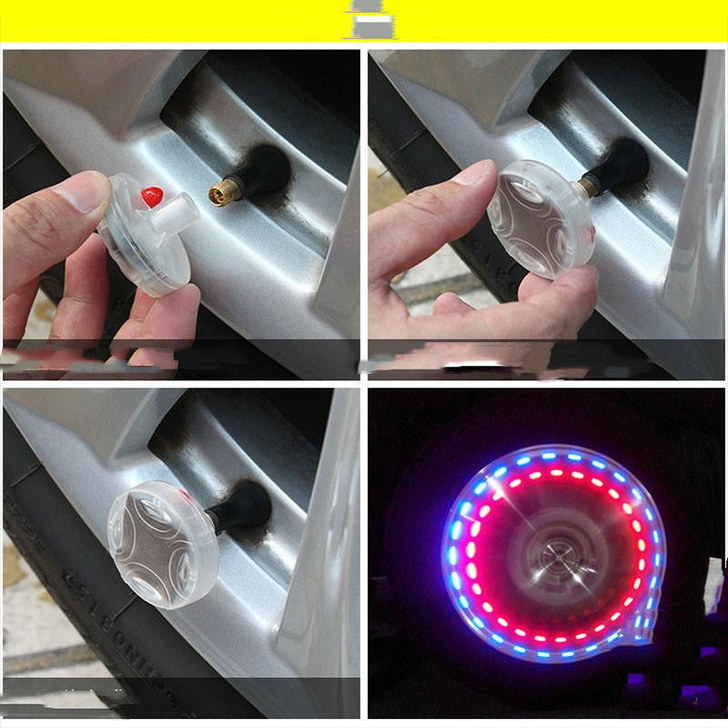 Solar Wheel Hub Tire Lights