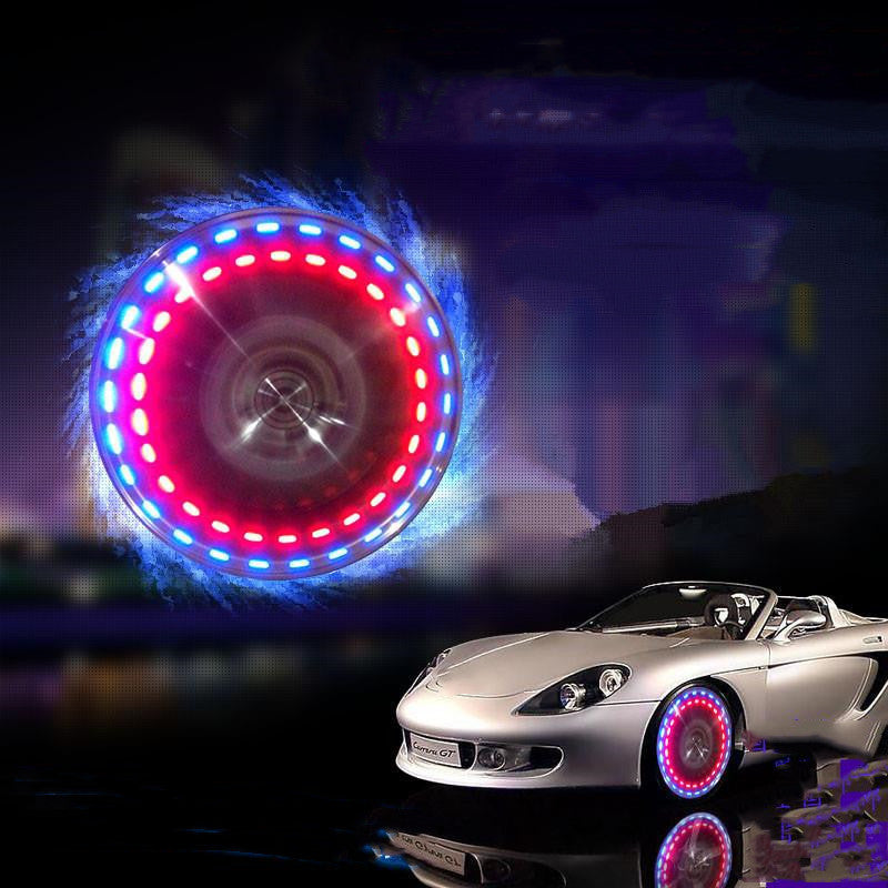 Solar Wheel Hub Tire Lights