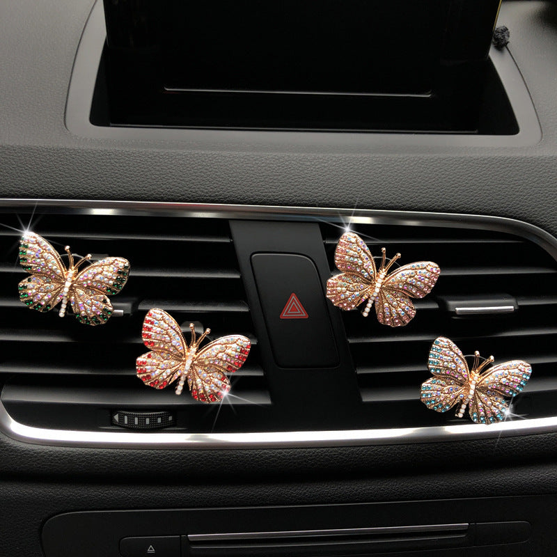Butterfly Diamond Car Perfume Clip