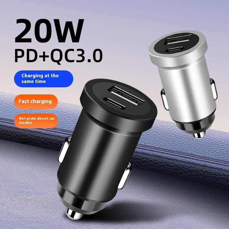 20W PD Fast Car Charger QC3.0